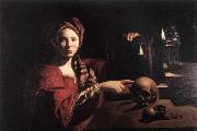 unknow artist Allegory of the Vanity of Earthly Things Spain oil painting artist